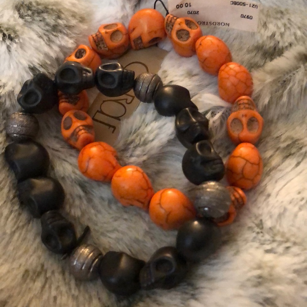 Bundle of 2 Skull Bracelets from Nordstrom